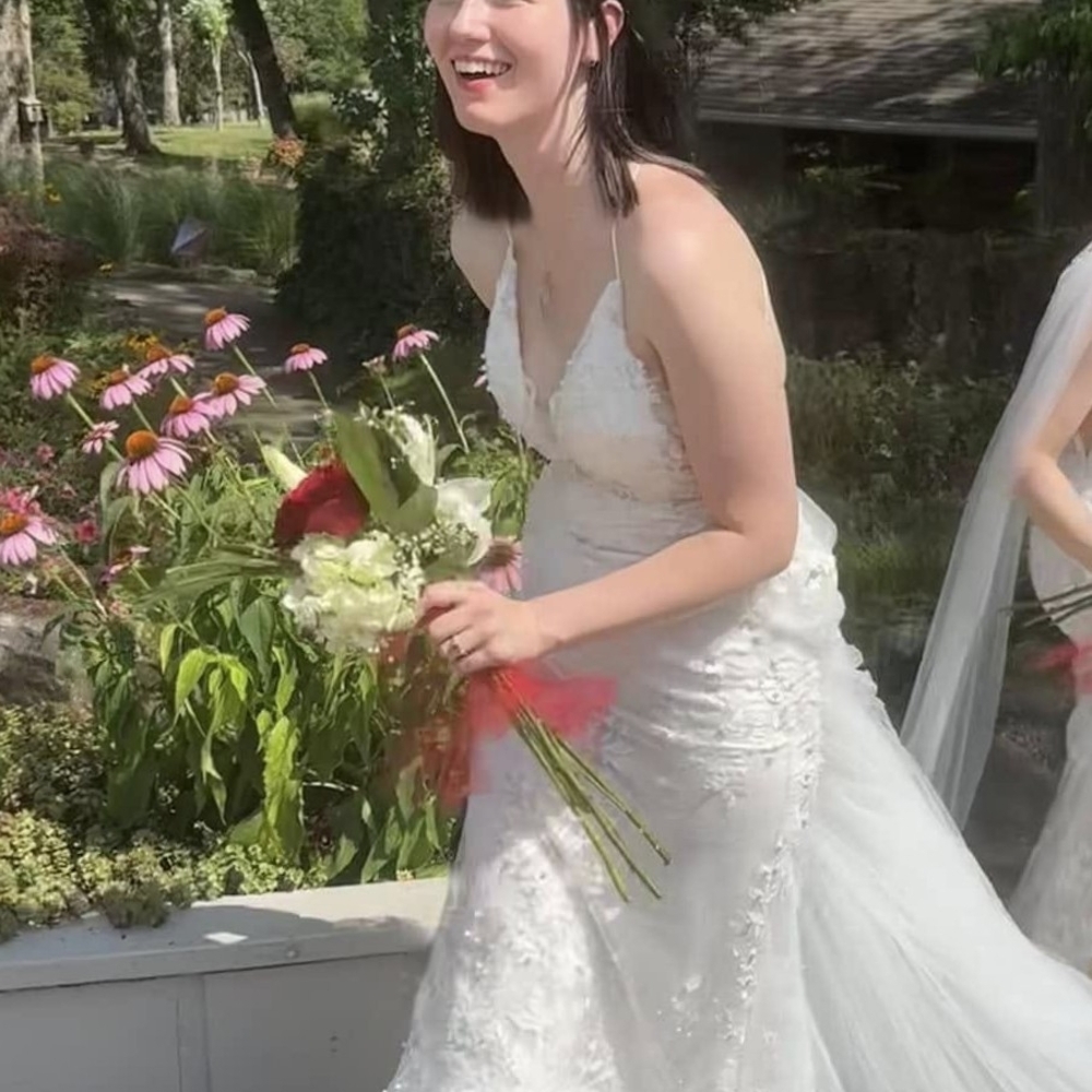 🌿 Ethereal Boho Wedding Dress – Perfect for Garden or Forest Ceremony 🌿